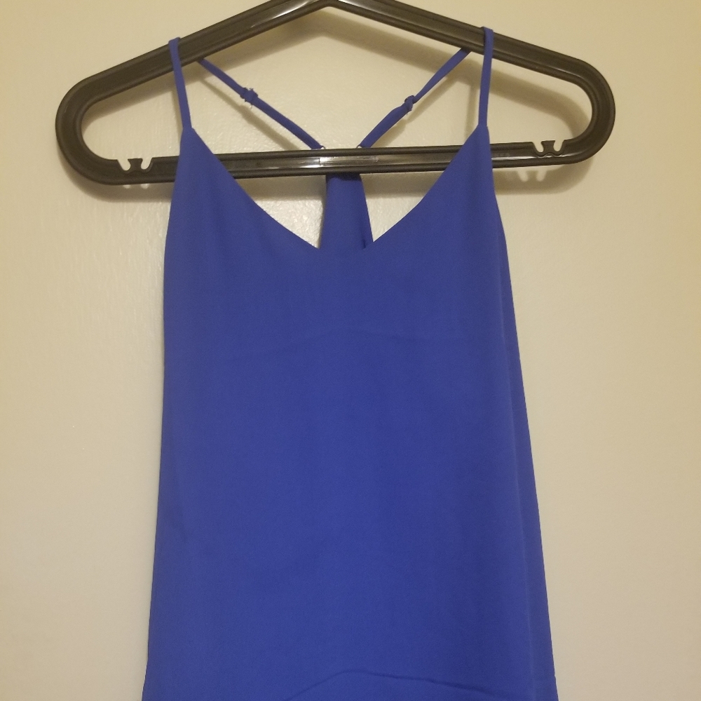 Naked zebra Blue tank top sz small